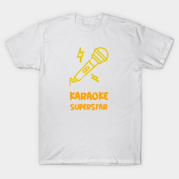 Karaoke Superstar T-Shirt by G_Sankar Merch